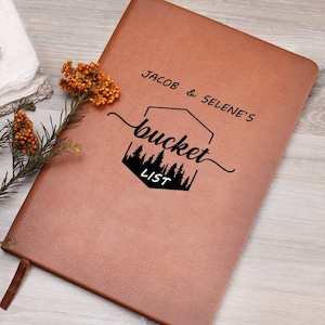Bucket list, Bucket List Journal, Personalized Couple Bucket List, Couple Adventure Journal, Couple Bucket List Journal