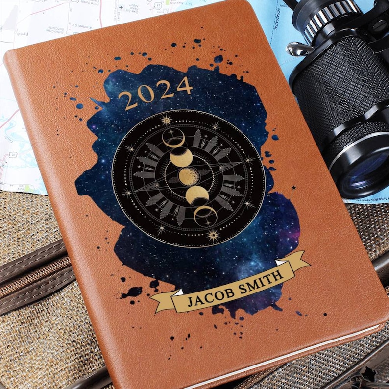Moon Journal, Lunar Journal, Moon Phases, Moon Diary 2024, Lunar Moon