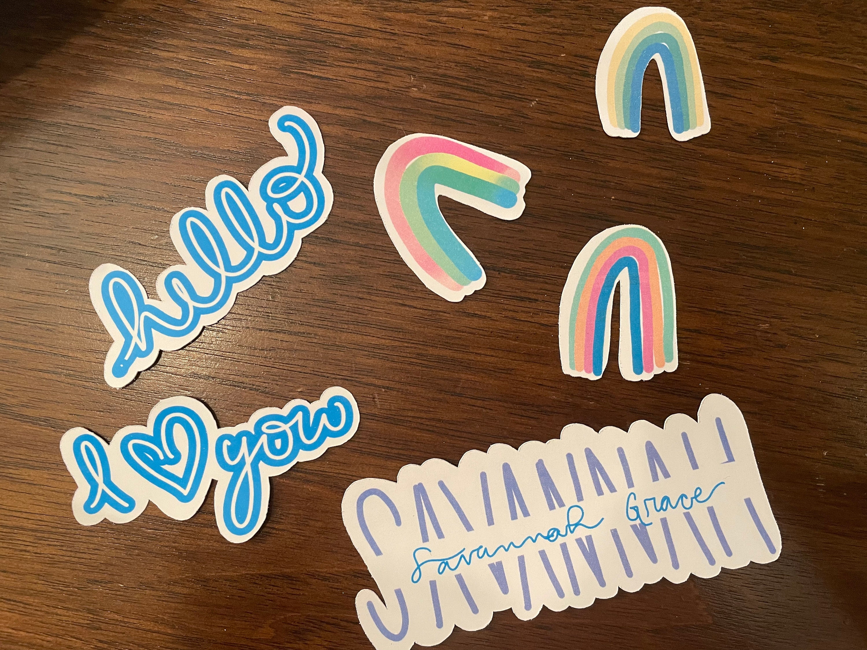 Custom lettering sticker pack Etsy