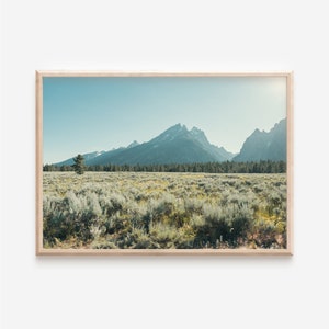 Grand Teton Nationalpark Wandkunst | Wyoming Digitaldruck | Landschaftsfotografie