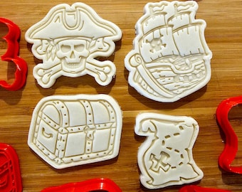 All things Pirates Cookie cutter Set 3D  Printed