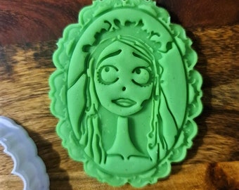 Corpse Bride Cookie Cutter and Stamp Embosser set 3D Printed
