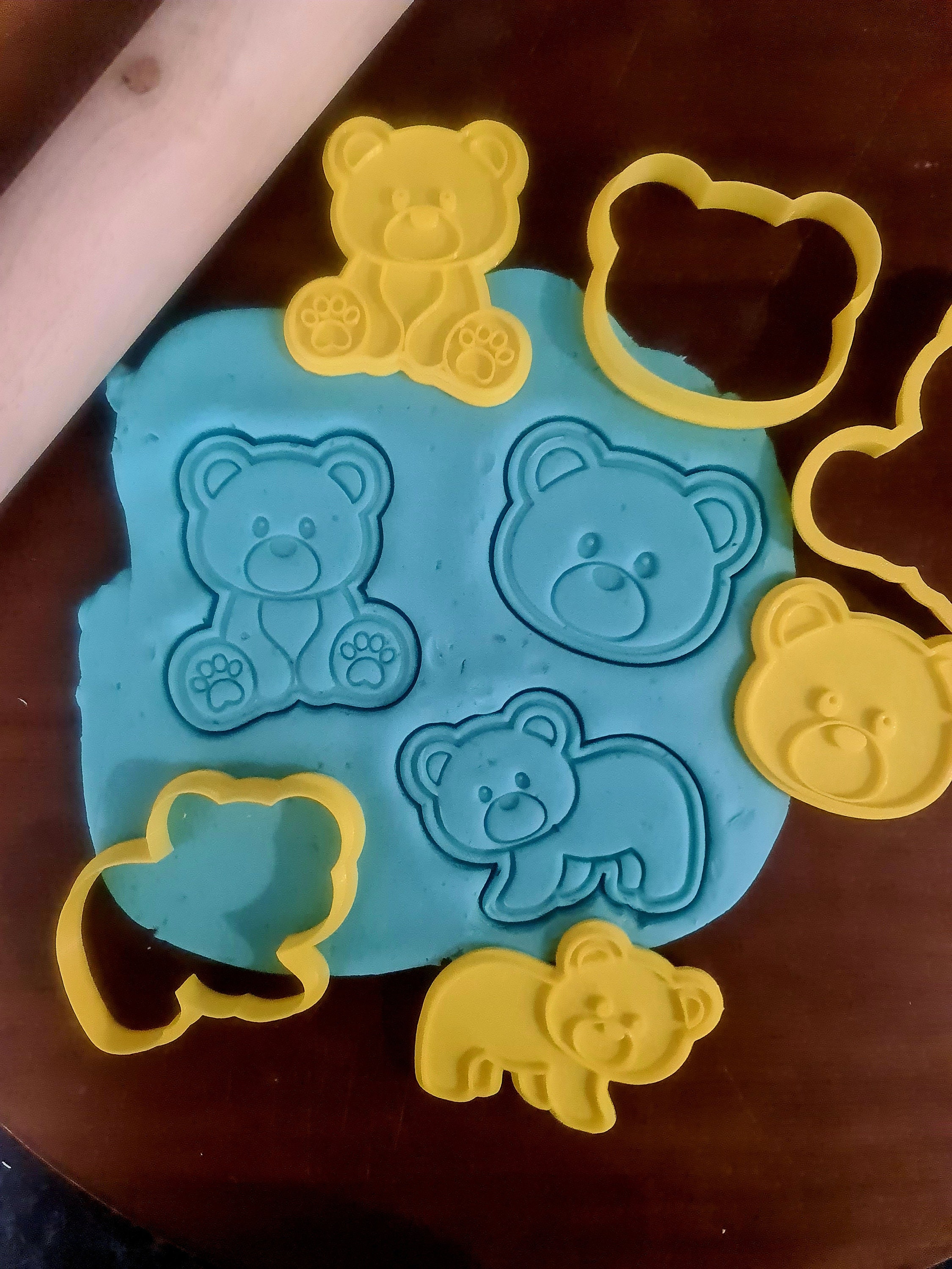 Teddy bear cookie cutter for baby shower