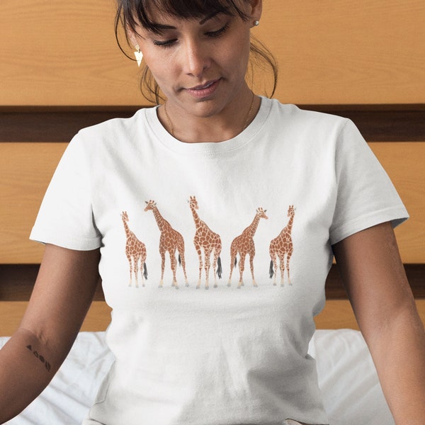 Giraffe T-shirt, Animal Lover Shirt, Giraffes, Funny, Nature Lover T-Shirt, Women Shirt