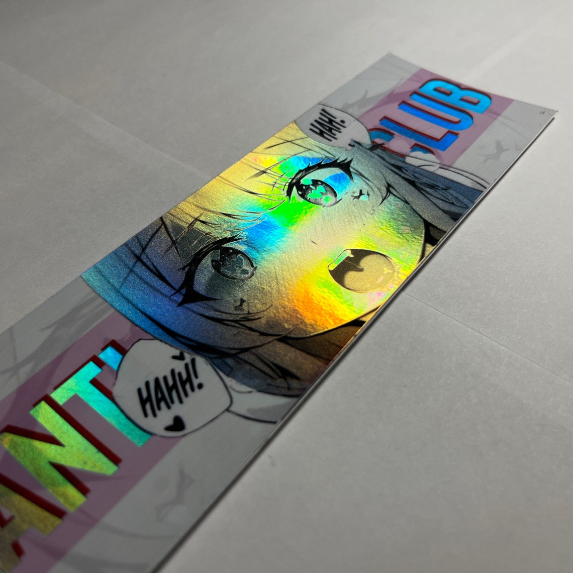 AHEGAO Slap Sticker | JDM Anime Girl Eyes Holographic Light Reflective ...