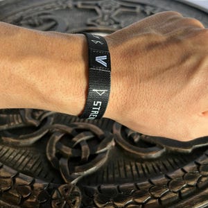 Viking Oath Bracelet, Runes Bracelet, Thor Bracelet, Stretches to Fit, Inspired by Norse Mythology and Norse Values