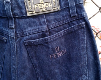 fendi logo jeans