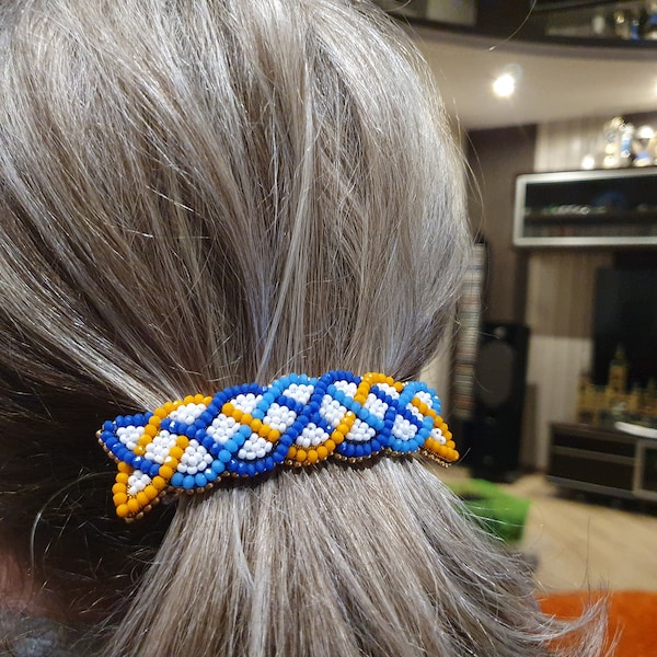 Beaded Barrette Patterns Etsy