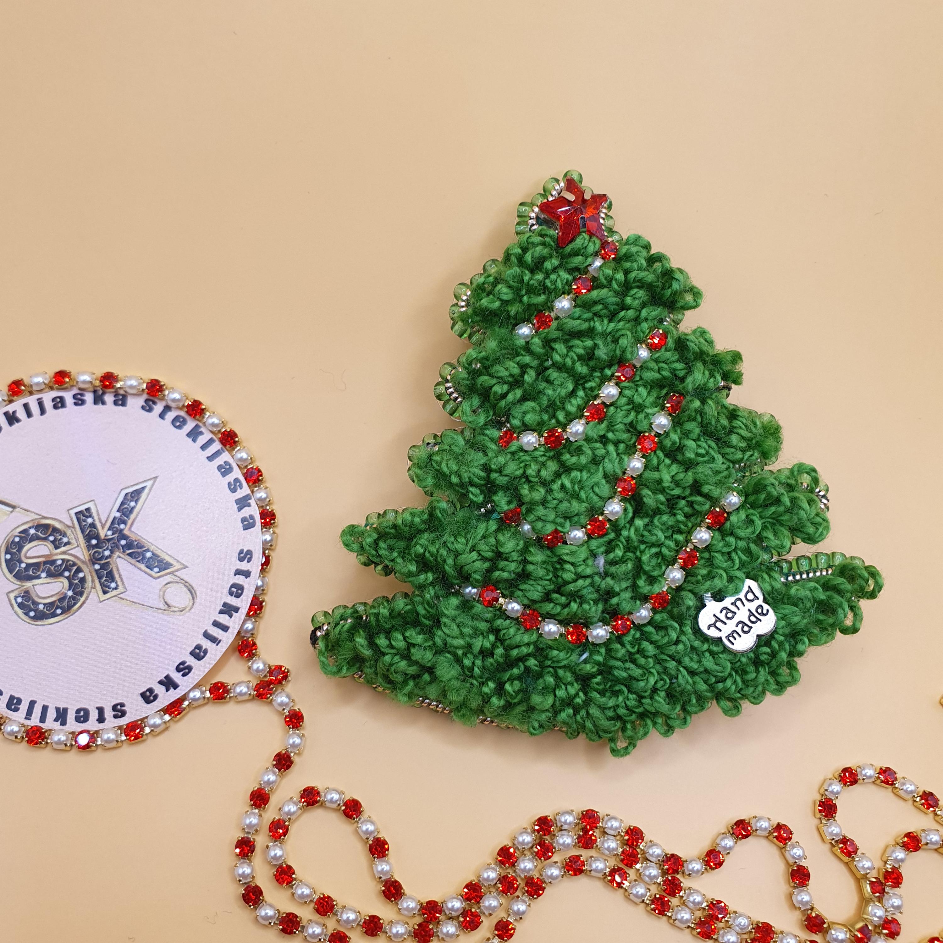DEARMAMY 1pezzi Spilla Natalizia Per Seno Albero Di Natale Spilla Delicata in Lega Per Abito Da Donna Accessorio Da Festa