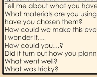 Open-ended Questions for Provision Areas