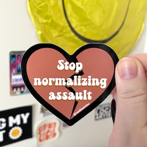 Stop Normalizing Assault Waterproof Vinyl Sticker