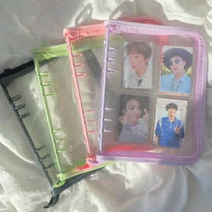 A5 photocard binder | kpop photocard binder | glitter photocard binder | A5 kpop binder | photocard binder | glitter jelly | zipper binder