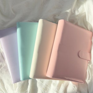 A5 Macaron binder | macaron photocard binder | pastel photocard binder | kpop photocard binder | A5 pc binder | leather pc book