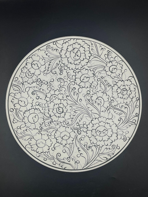 Paint Your Own Ceramic Plate Kit – 30 cm (12