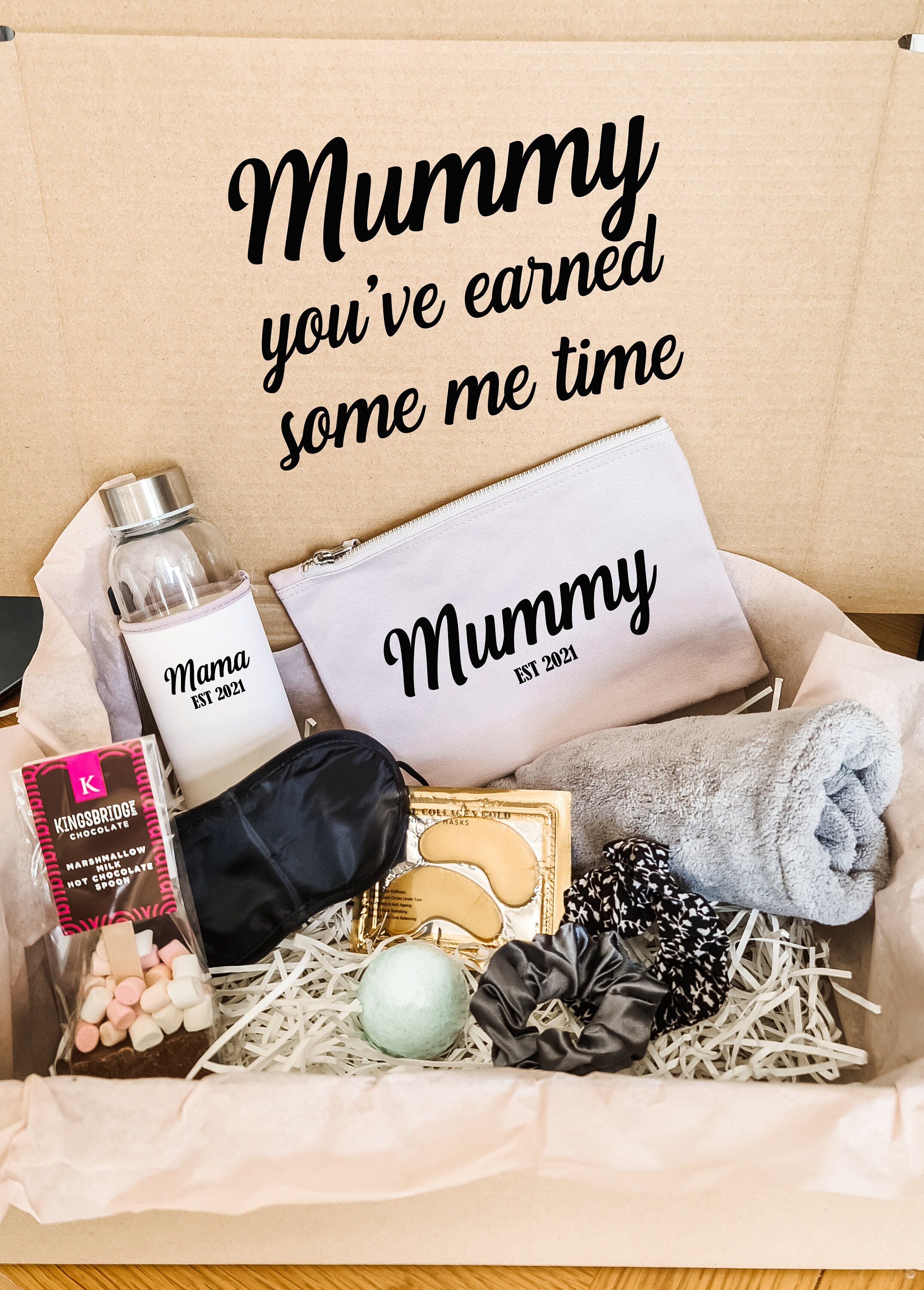 New Mum Pamper Gift Box Hamper. Personalised Gift set water Etsy