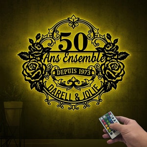 50 Ans Anniversaire de Mariage, 50 Ans Ensemble, Cadeaux de Mariage, Cadeau Pour Couple, Cadeau d'anniversaire Pour les Parents