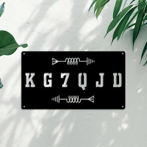 Custom Call Sign Amateur Operator, Amateur Radio Gifts, Amateur Radio Diamond, Ham Radio Gifts, Ham Radio Station, Ham Radio Metal Call Sign