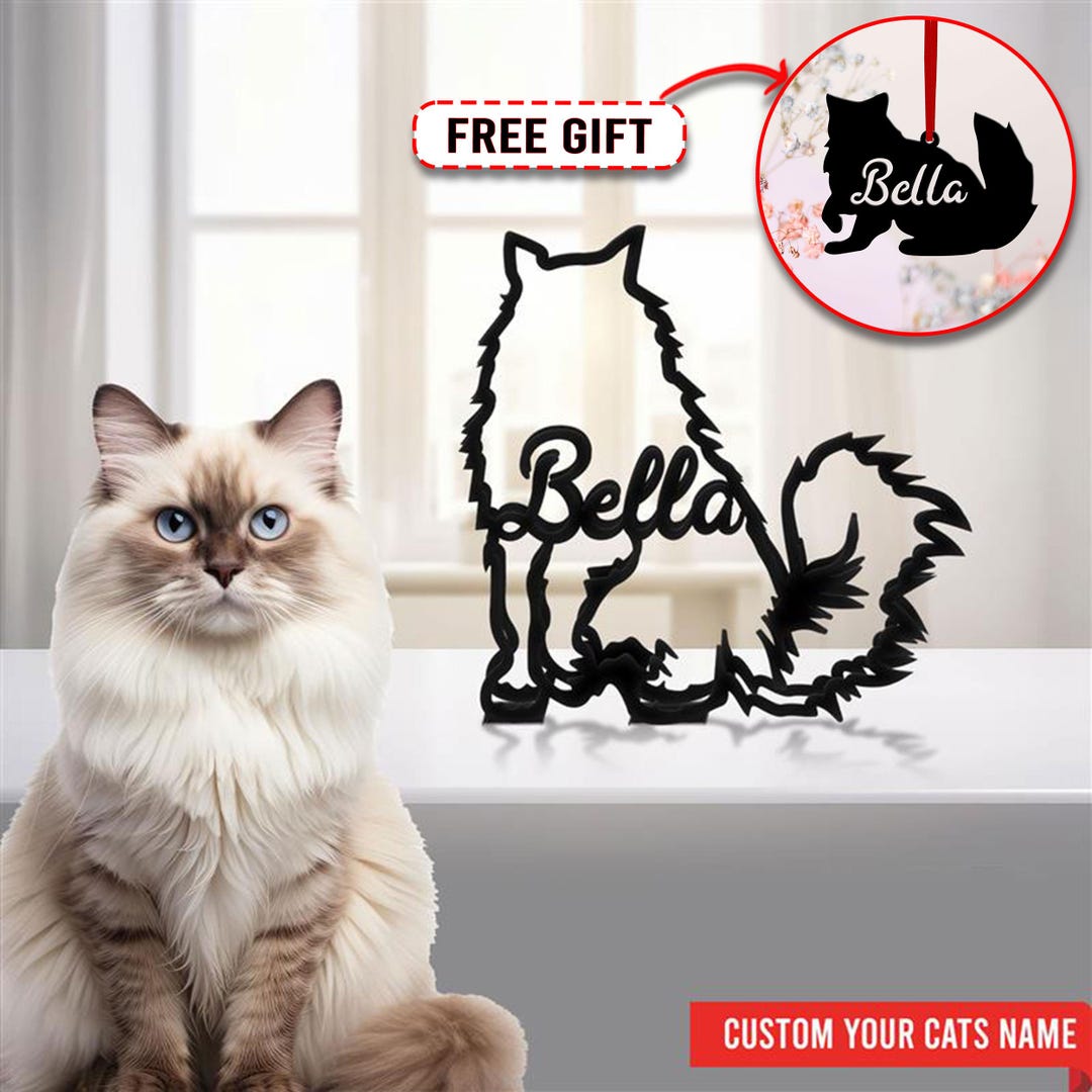 Custom Ragdoll Cat Metal Table Sign, Personalized Cat Lover Gift - Etsy