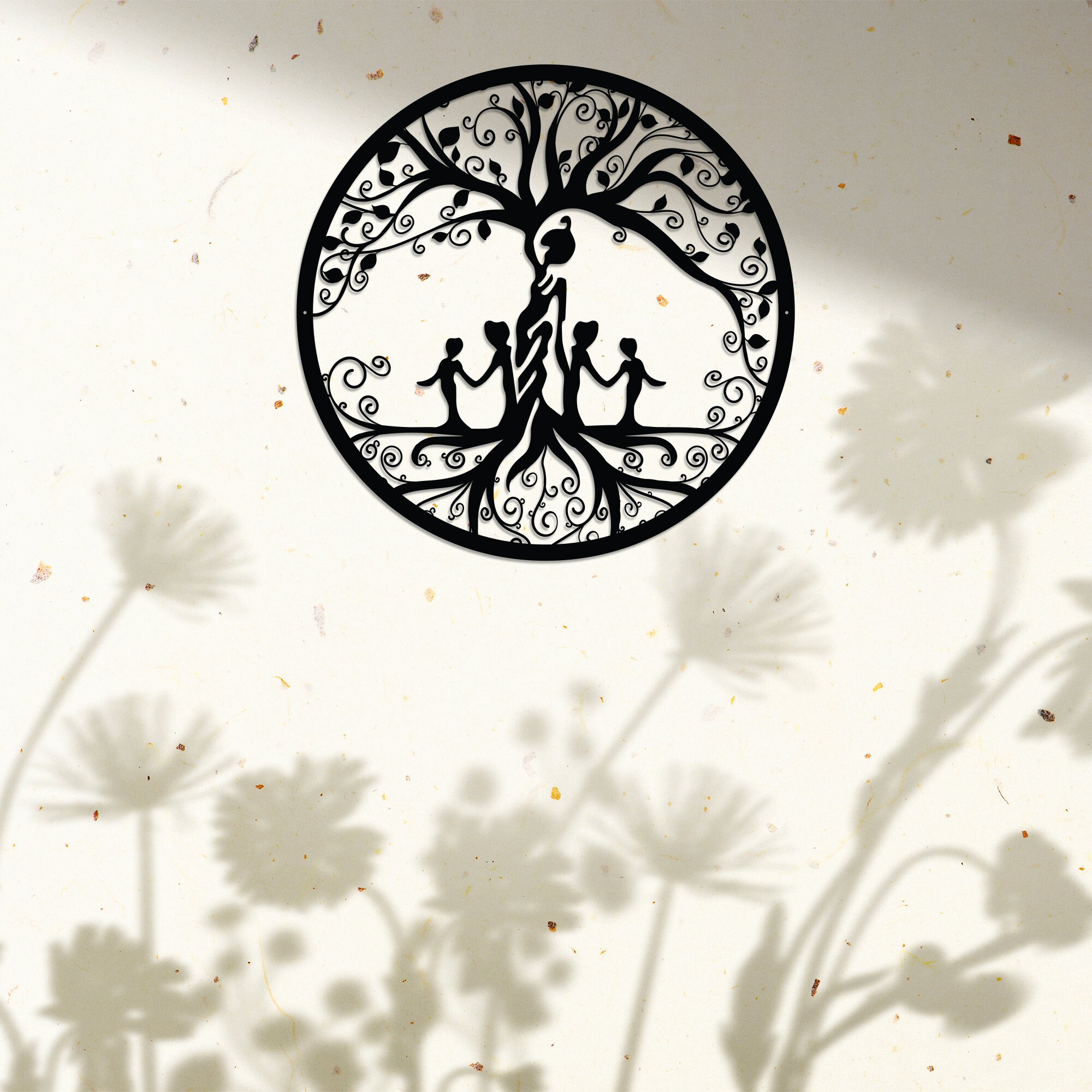 Mother With Children Wall Decor Metal Tree of Life Tree of - Etsy