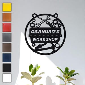 Custom Metal Sign, Fathers Day Gift, Man Cave Sign, Garage Decor, Workshop Sign, Mechanic Gift, Unique Sign, Metal wall, gift for him