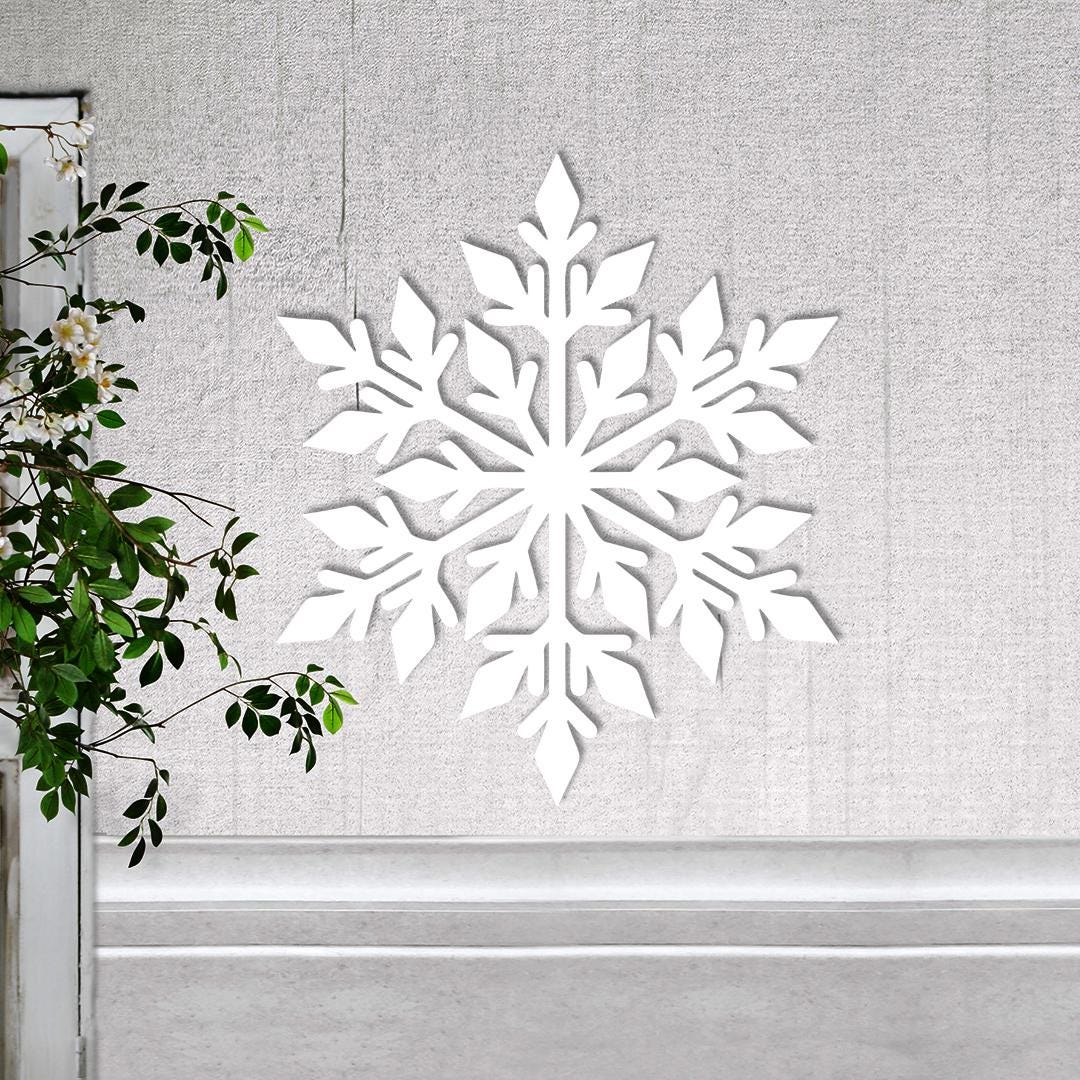 Hogardeck Metal Snowflake Christmas Wall Decor - Sparkling Crystal Accents For Indoor/Outdoor - View #8
