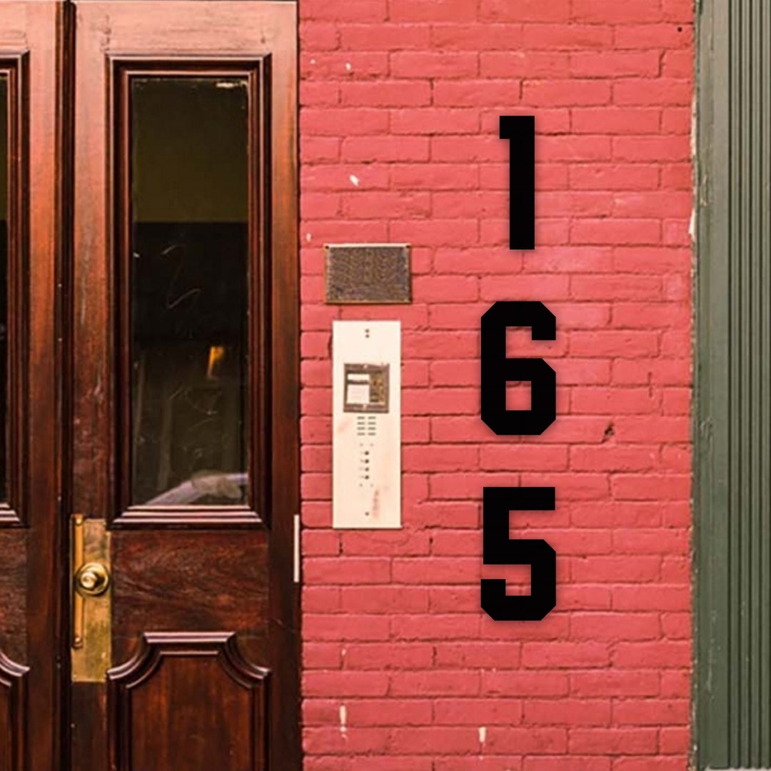 12 IN Modern House Numbers Letters Metal Numbers Address Outside Decor