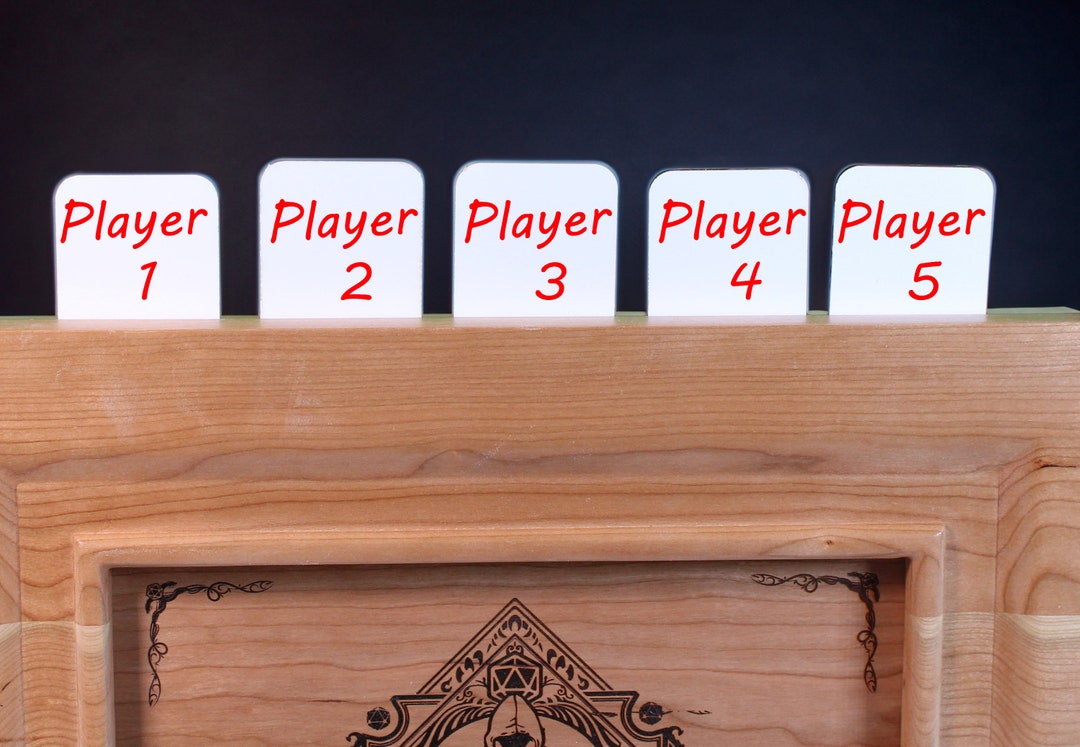 Dry Erase Player Tracking Cards for DM Screen Etsy
