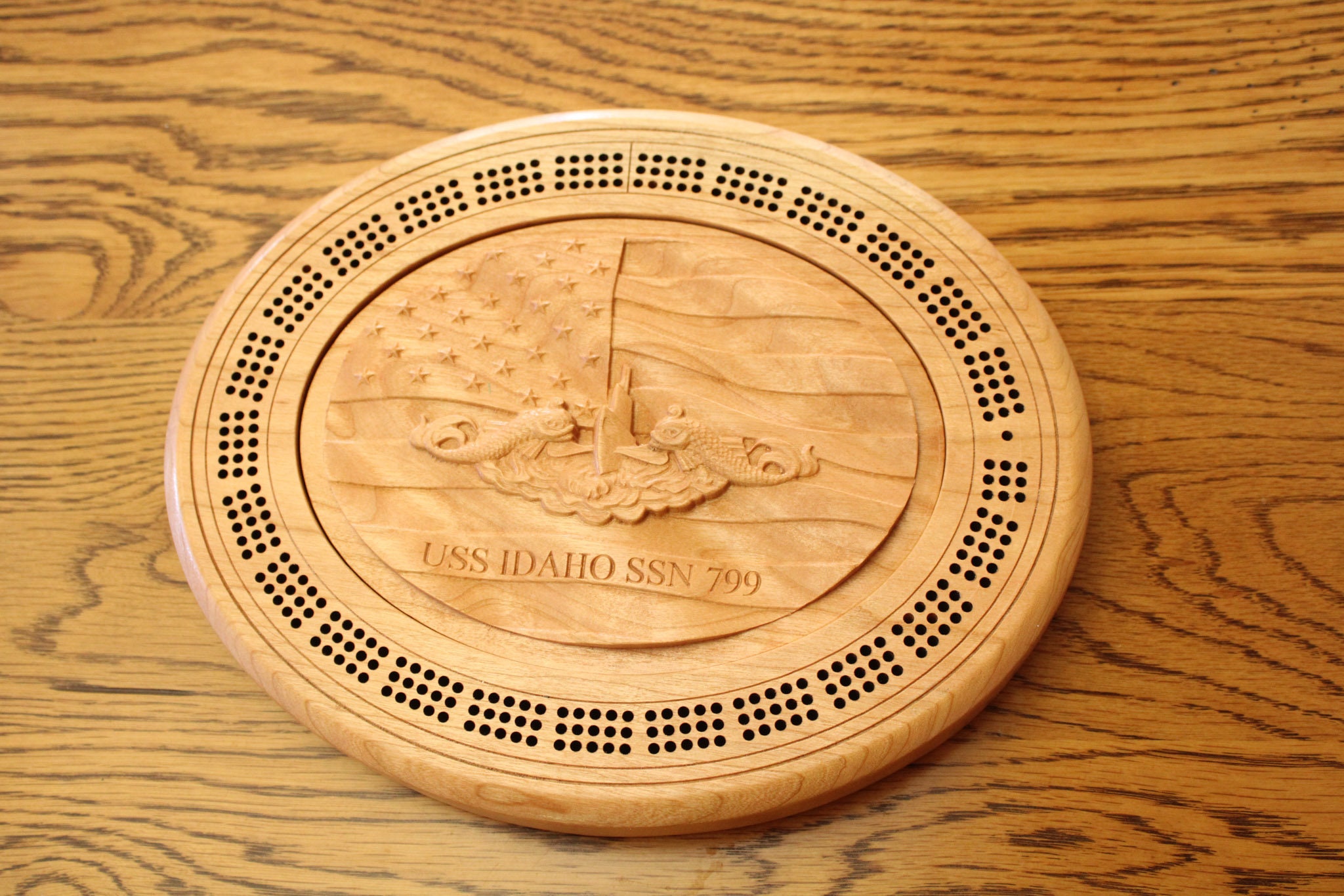 Navy Submarine Cribbage Board Custom Carved Cribbage Board Etsy