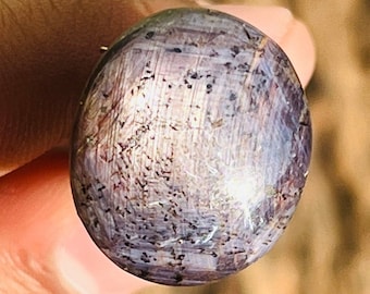 Silky Star Ruby Cabochon, Natural Corundum Gemstone (50.5 Carat)
