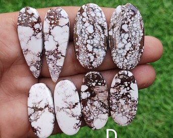 Wild Horse Jasper Cabochon Pair: Handmade Polished Magnesite Crystal