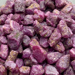 Natural purple Ruby Rough Karnataka Raw Ruby Healing Crystal Ruby Minerals July Birthstone Untreated Unheated Ruby Raw ruby for Collection