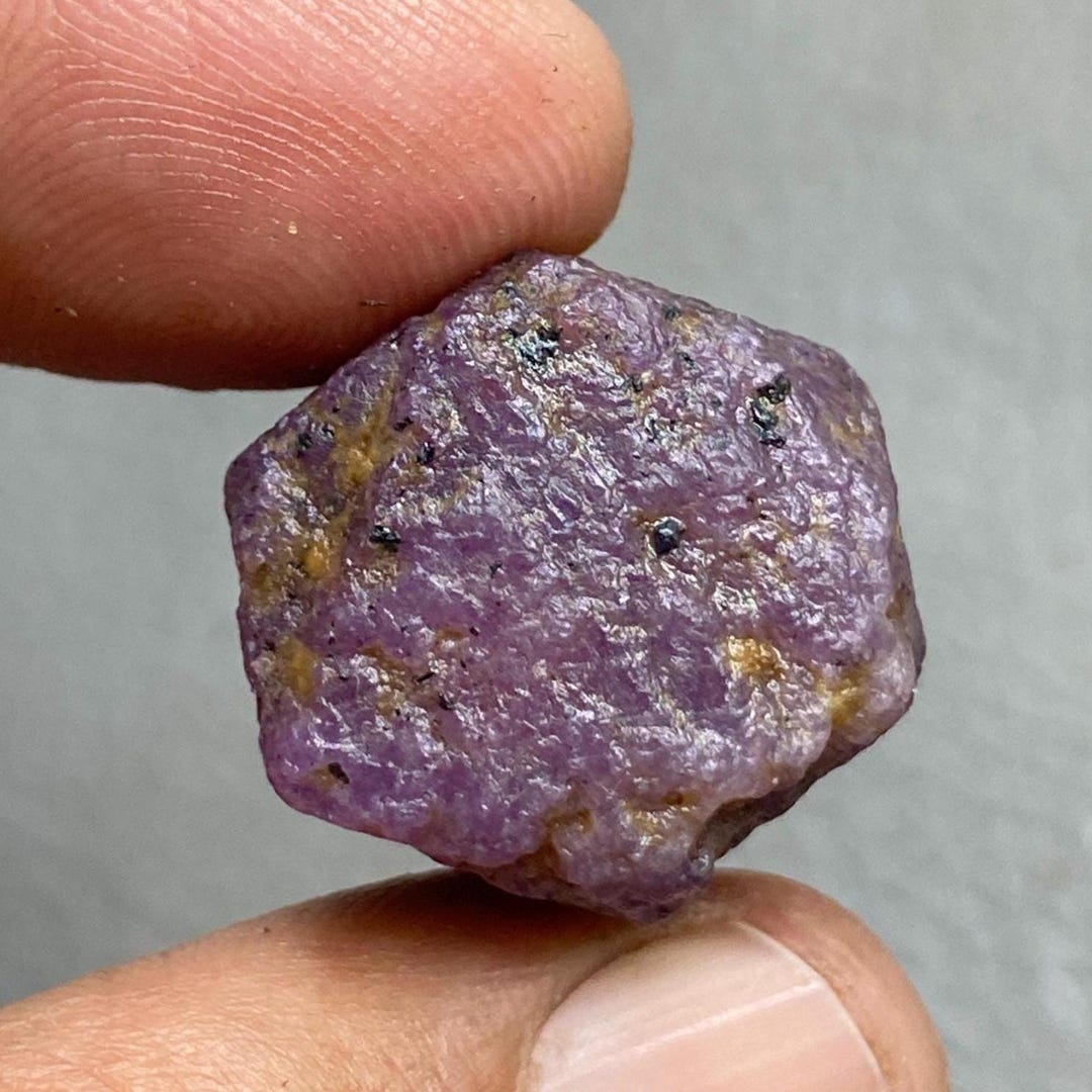Ruby Pattern Crystal Raw Purple Ruby Crystal – 67.75 Carat Sacred Geometry Record Keeper - Etsy