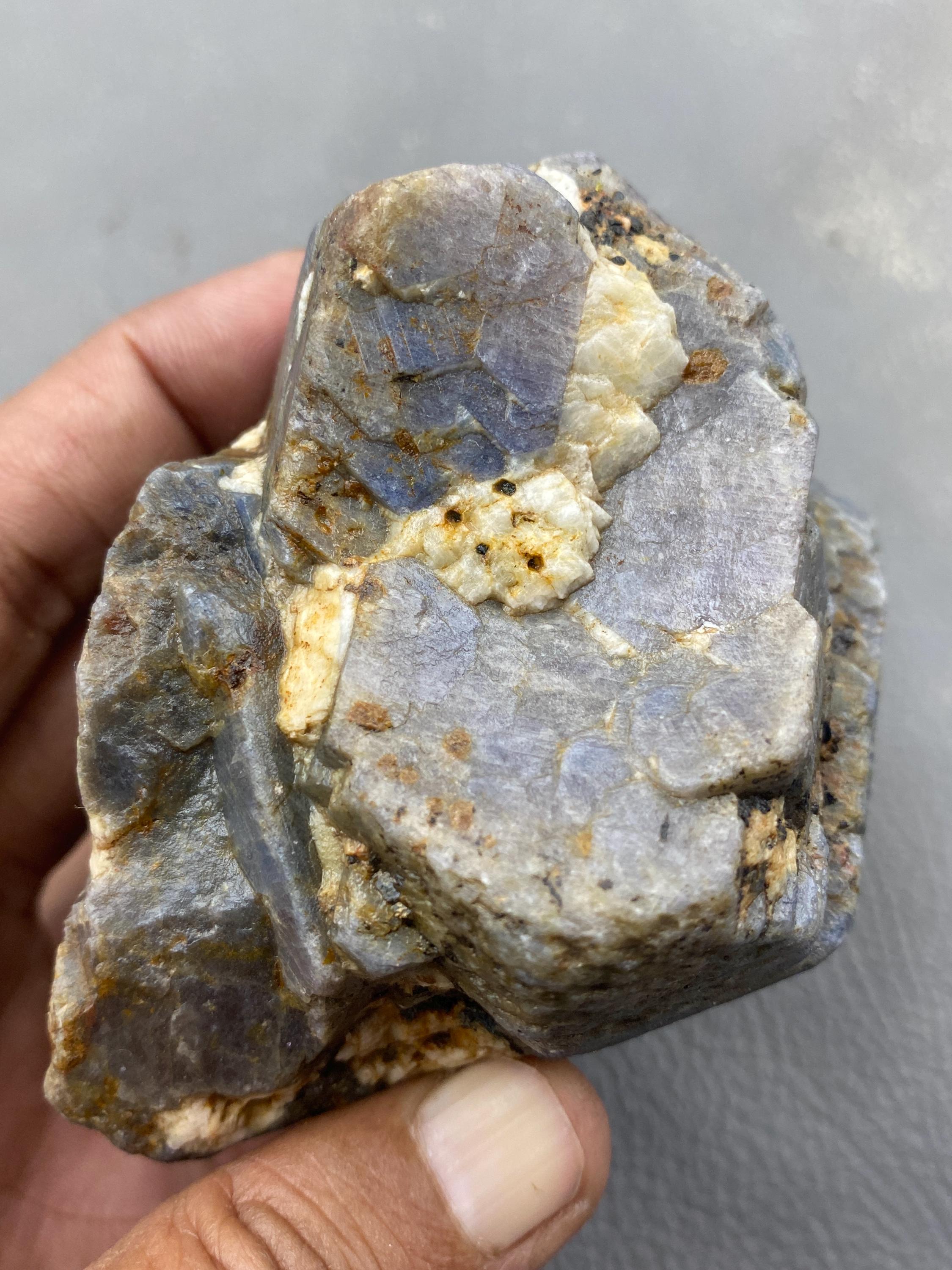 Large Blue Sapphire Chunk: 4168 Carat Healing Crystal - Etsy