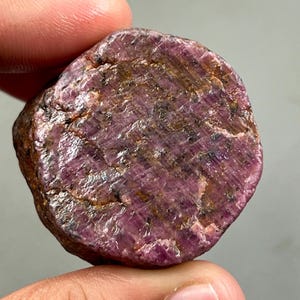 Raw Star Ruby Specimen, Untreated Karnataka Crystal, Collection Gemstone (379.0 Carat)