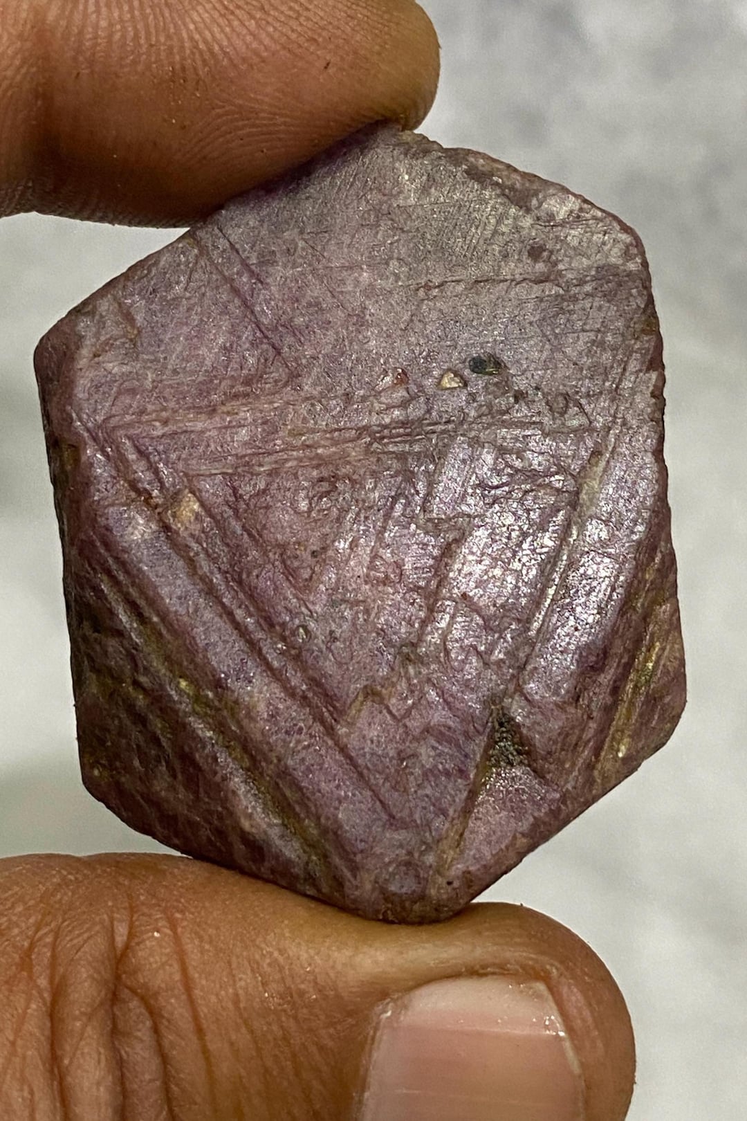 Record Keeper Ruby Raw Crystal Large Stones Crystals Rough Triangles Hexagonal Hexagon Sacred geometry shapes
