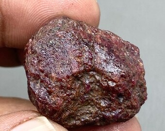 Natural Purple Ruby Specimen: 145 Carat Untreated Karnataka Ruby
