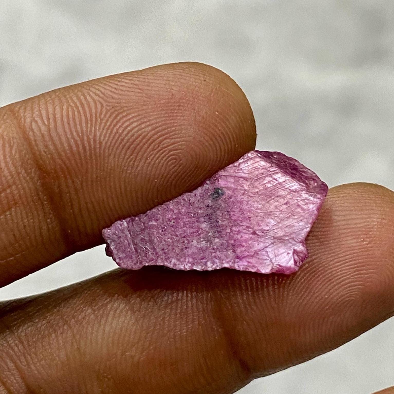 Raw Nigerian Ruby Gemstone: 14 Carat Untreated Crystal - Etsy