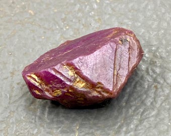 Raw Purple Ruby Crystal: Record Keeper, Chakra Base - 23 Carat