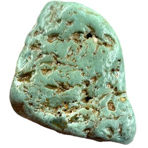 Rare spécimen de turquoise naturelle, cristal minéral naturel brut de 213,50 carats, morceau de turquoise d&#39;Arizona brute pour pierre de naissance turquoise de collection