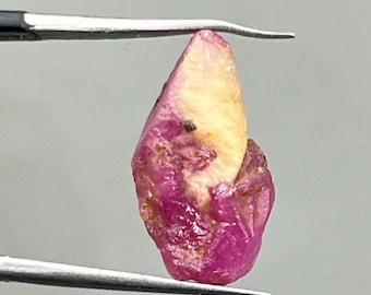 Raw Ruby Specimen, Natural Untreated Karnataka Crystal, 7.0 Carat