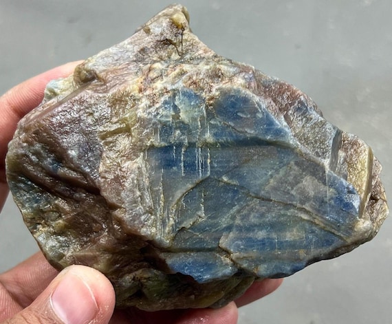 1535 Carat Raw Blue Sapphire Healing Crystal: Matrix Sheen - Etsy