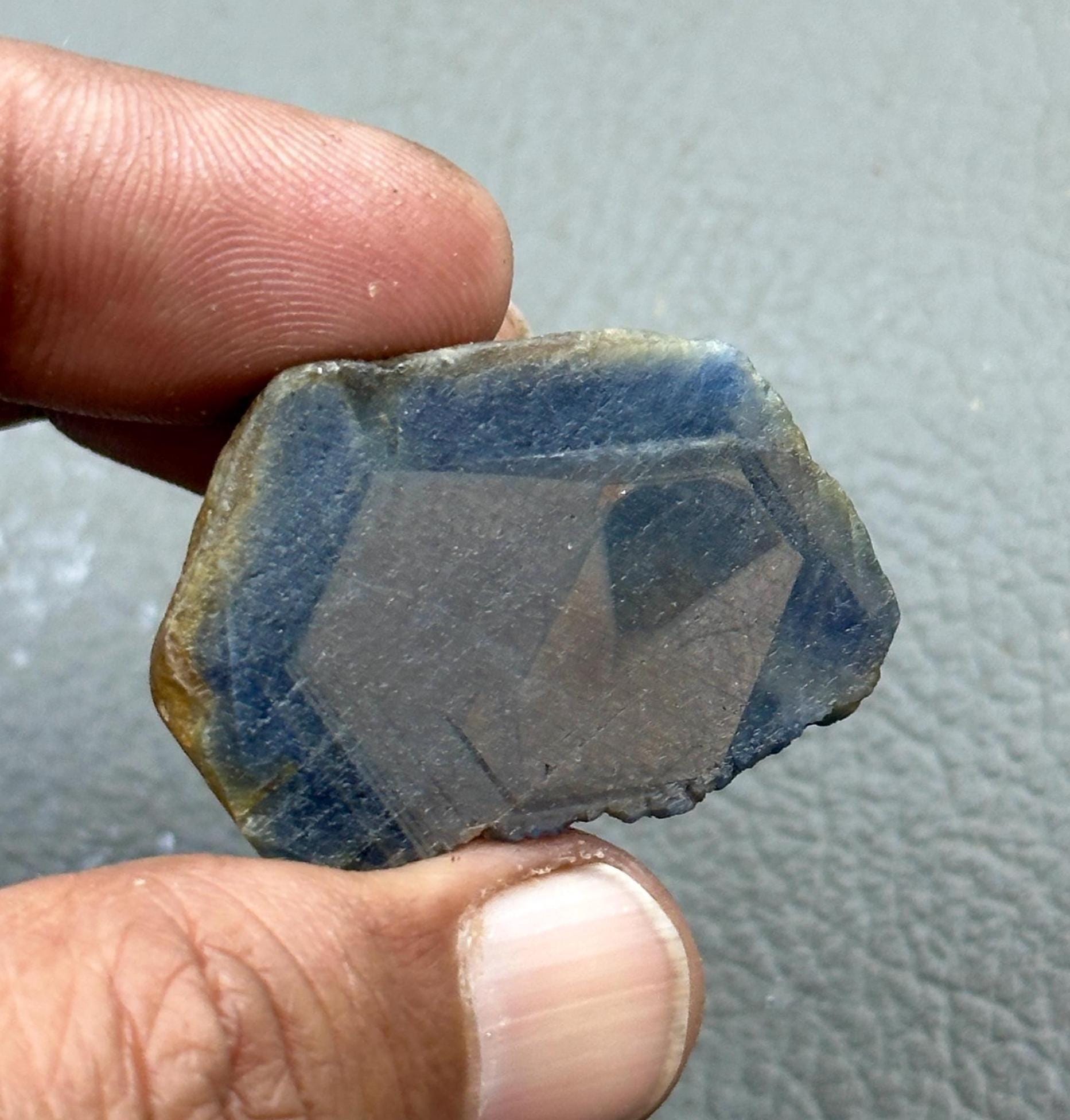 Raw Blue Sapphire Chunk: 115.75 Carat Healing Crystal - Etsy Israel