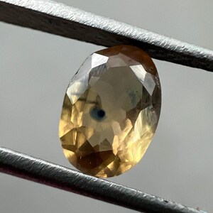 Zaffiro giallo naturale sfaccettato 0,60 carati Zaffiro per gioielli in oro Zaffiro giallo pietra preziosa Zaffiro Songea raro per regalo 8 x 5 MM