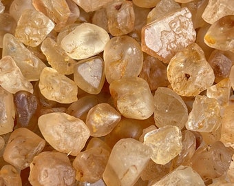 Natural Imperial Topaz Rough: Raw Crystal Gemstone from Brazil
