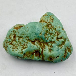 Rare turquoise naturelle spécimen de cristal, cristal minéral naturel brut, 142,55 carats, morceau de turquoise brut pour la collection, pierre de naissance turquoise
