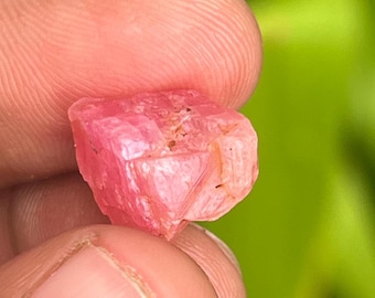 Natuurlijke ruwe steen roze saffier: onbehandeld kristal, 10,50 karaat