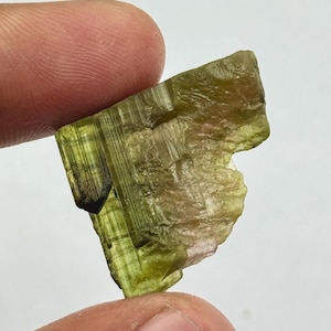 Green Tourmaline Crystal in Lepidolite Matrix: 16.50 Carat