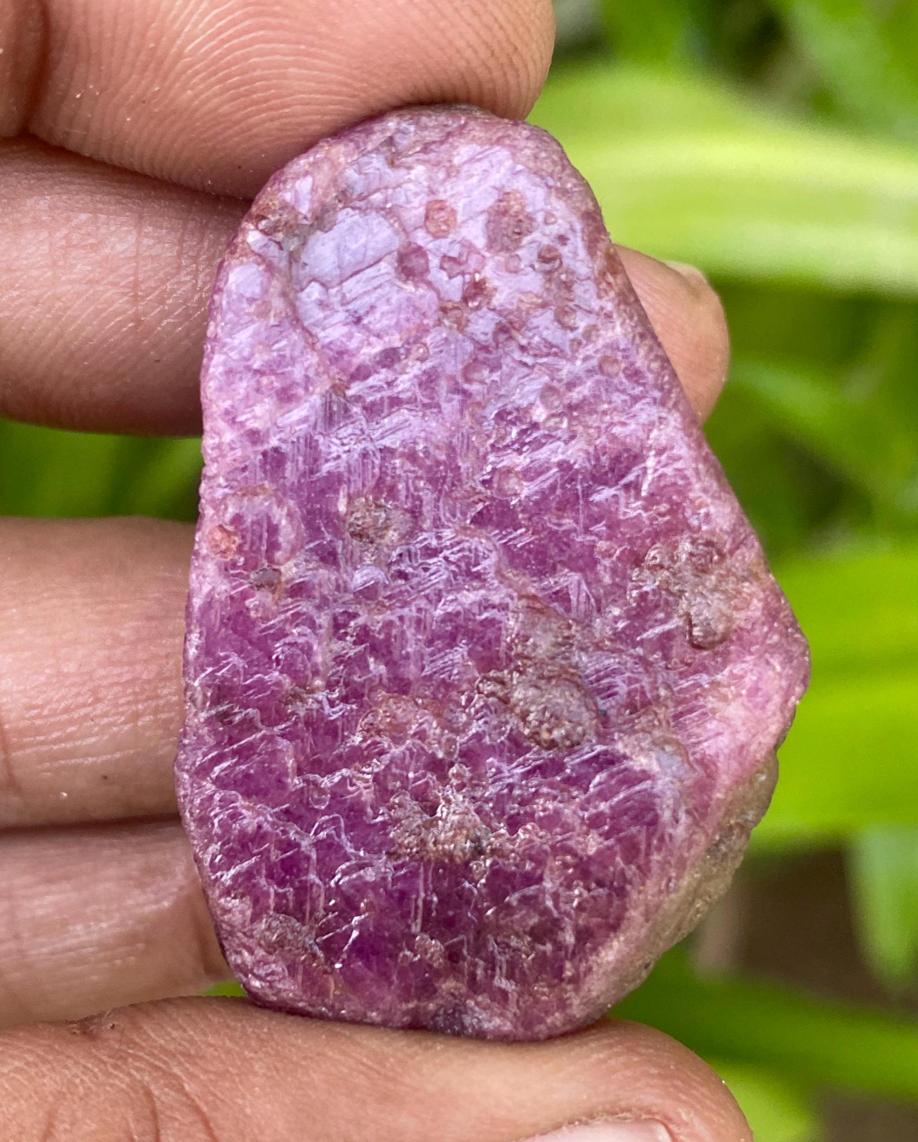 【Ruby】10点 Natural Purple Ruby Specimen: Raw Karnataka Ruby Crystal, 204.20
