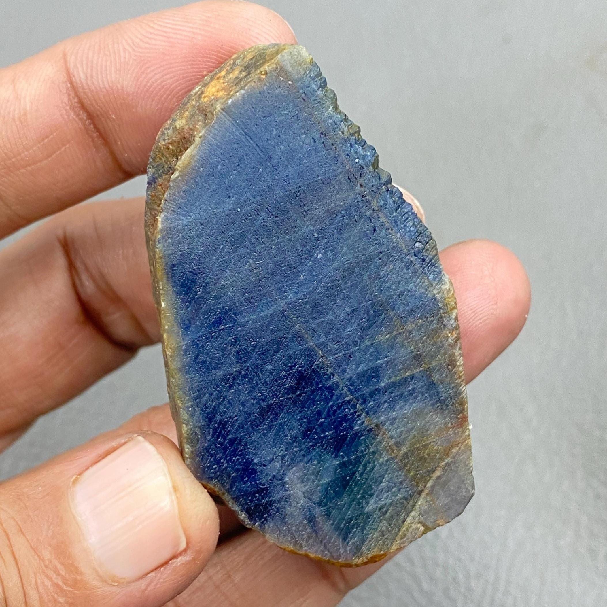 401.35 Carat Raw Blue Sapphire Chunk - Natural Healing Crystal - Etsy