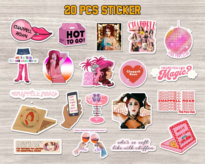 20pcs Chappell Roan Fan Art Stickers Rise and Fall of a Midwest ...